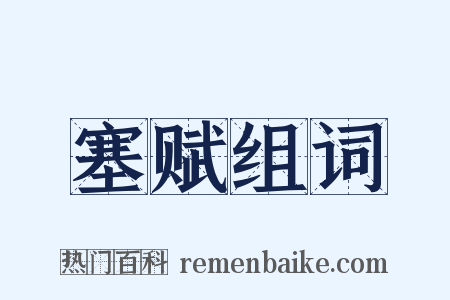 塞赋组词是什么意思的图片